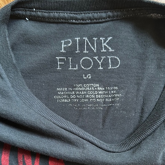 Pink Floyd Black Short Sleeve Tee Classic Style - Picture 3 of 3